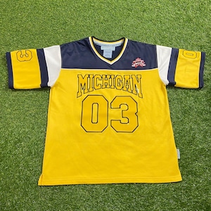 Vintage University of Michigan FUBU Jersey Size Medium M NCAA College Football Detroit 1990s 90s