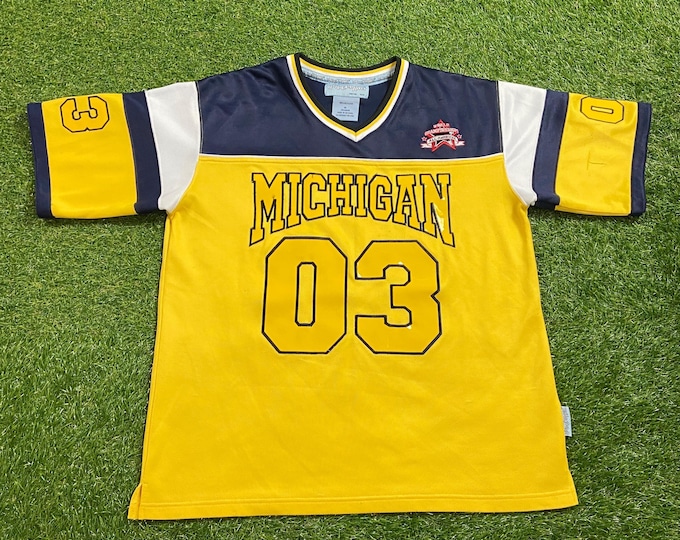 Vintage University of Michigan FUBU Jersey Size Medium M NCAA College Football Detroit 1990s 90s
