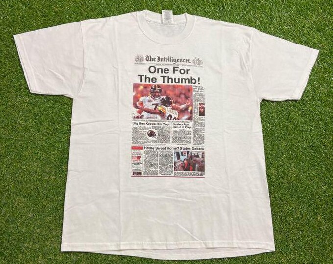 Vintage Pittsburgh Steelers T Shirt Tee Size Large L NFL Football Pennsylvania Super Bowl Champions Big Ben Classic 00s