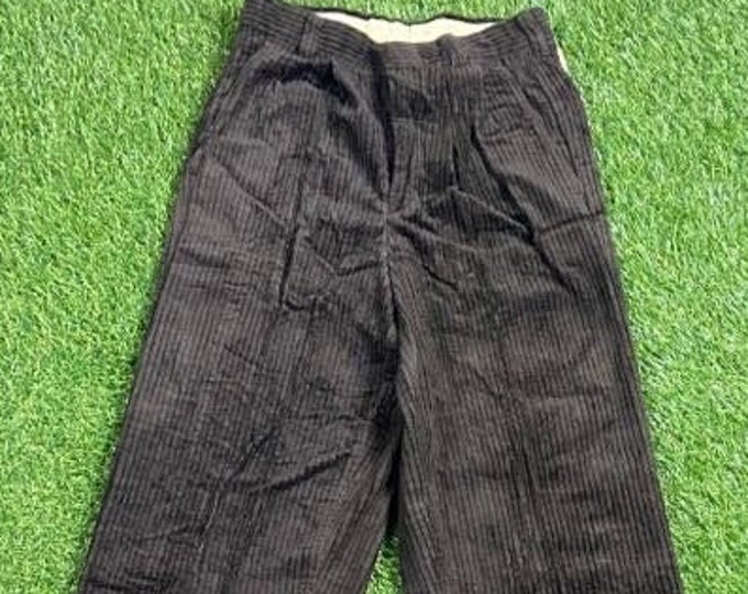 Vintage Brown Corduroy Pants Lawrence Limited Made USA Size 26 Classic Jean Pants Dungerees Vtg Bottoms 1980s 80s
