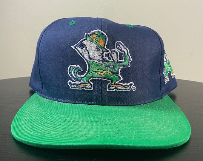 Vintage Notre Dame Snapback Hat Outdoor Cap OSFA Fighting Irish NCAA College Football 1990s 90s