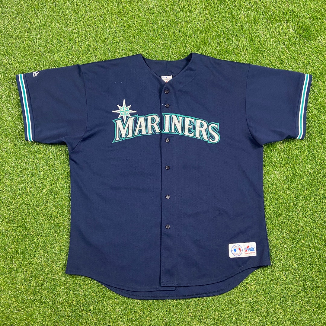 NWT Majestic Seattle Mariners #24 Ken Griffey Jr Baseball Jersey