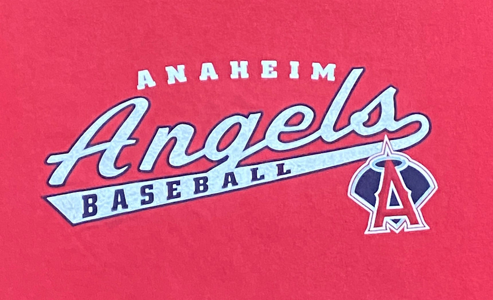 Vintage Anaheim Angels T Shirt Tee Majestic Size Xtra Large XL 