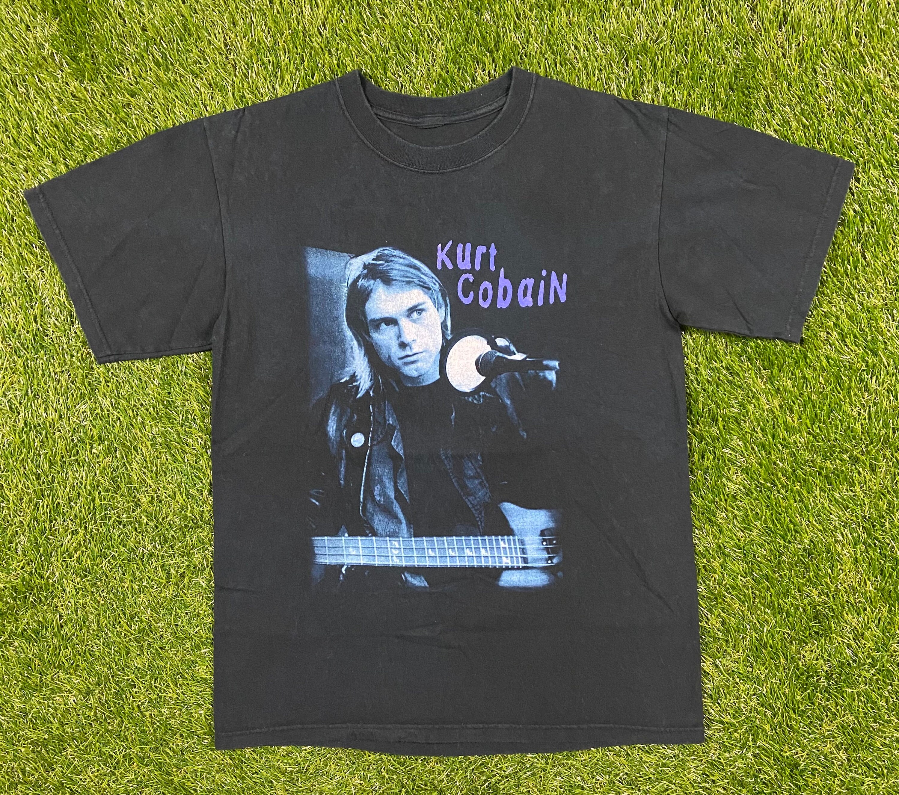 Vintage Kurt Cobain T Shirt Rock Band Tee Size Large L 1990s ...