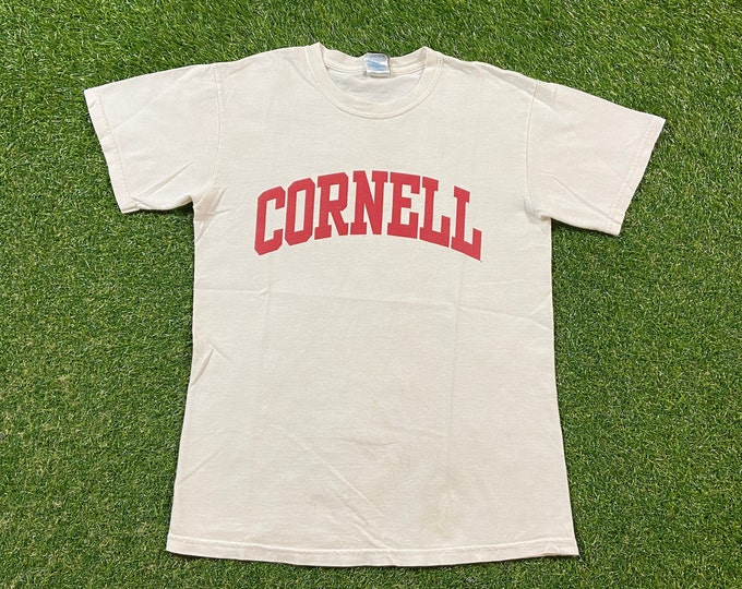 Vintage Cornell University T Shirt Tee Ivy Sport Size Small S Cornell Big Red New York 1990s 90s