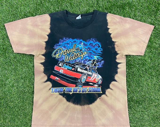 Vintage Darrell Waltrip Hand Dyed Custom 17 T Shirt Tee Cal Cru Size XXL 2XL Chevrolet Hendrick Motorsports NASCAR Daytona 500 Racing