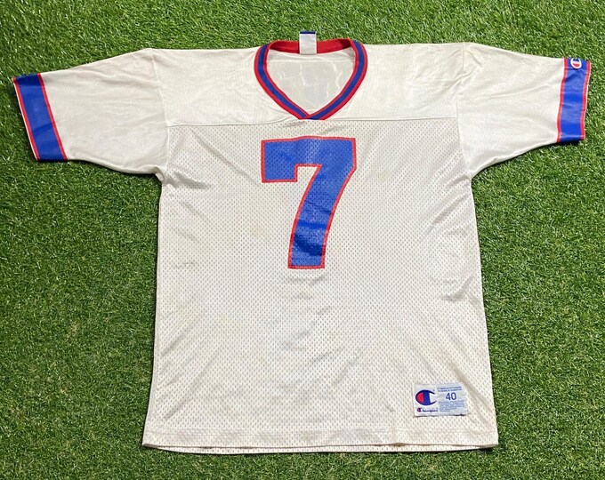 Vintage Buffalo Bills Doug Flutie Jersey Champion Size Medium M NFL Football New York Ny 1990s 90s Mafia