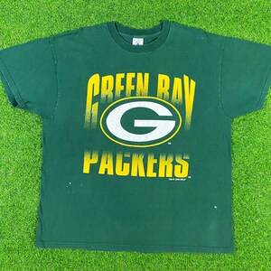 Vintage Green Bay Packers Spell Out Tee Delta Xtra Large Made USA 90s NFL Football Wisconsin Pack T-Shirt Cheese Head 1990s XL Classic