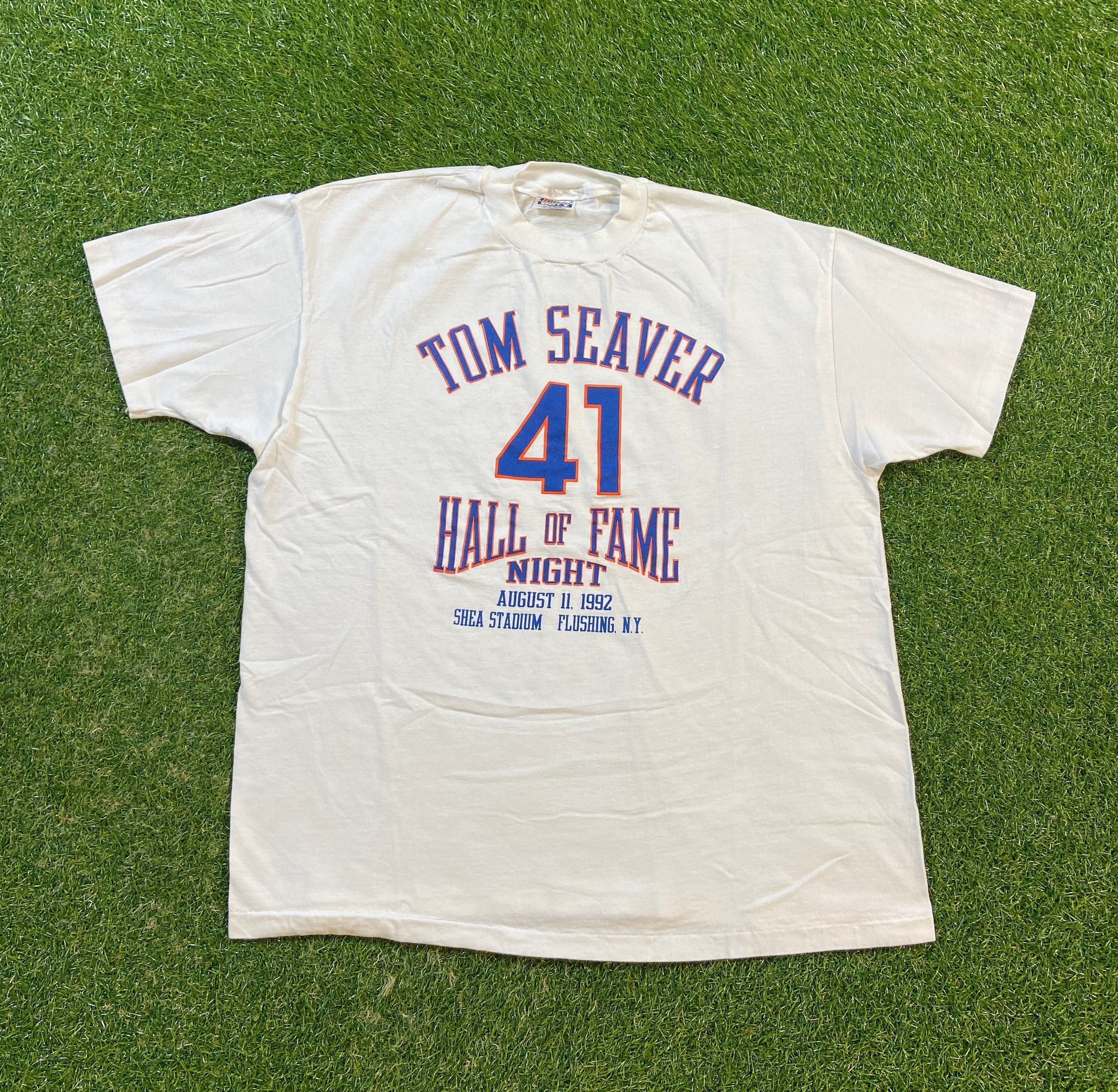 Vintage New York Mets Tom Seaver T Shirt Tee Made USA Size 