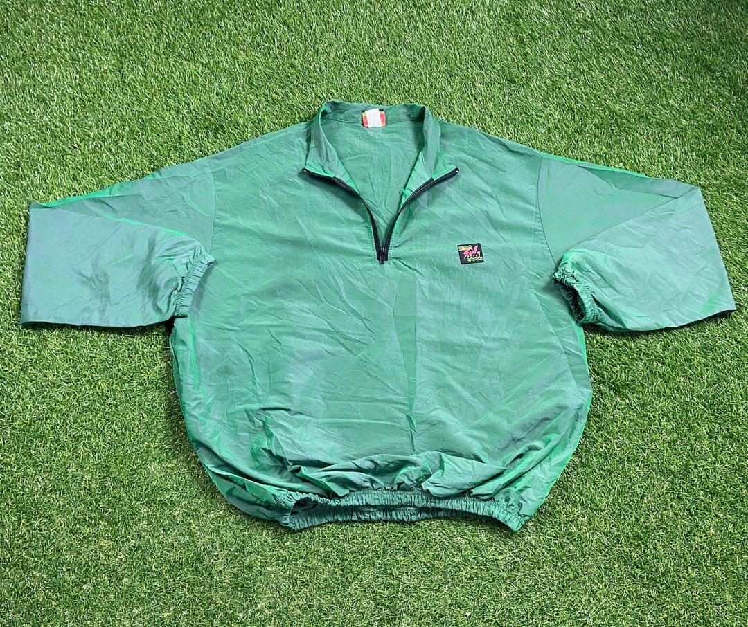 Vintage RUSSK SLOW RIDE SURF Quilted Light Puffer Jacket Windbreaker