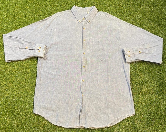 Vintage New York Giants Button Down Shirt Size Xtra Large XL The Flintstones NFL Football NY Big Blue Eli 1980s 80s Has Flaws