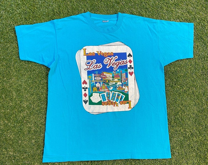Vintage Las Vegas T shirt Tee Size Xtra Large XL Skypod Hotel Casino Gambling Nevada 1990s 90s