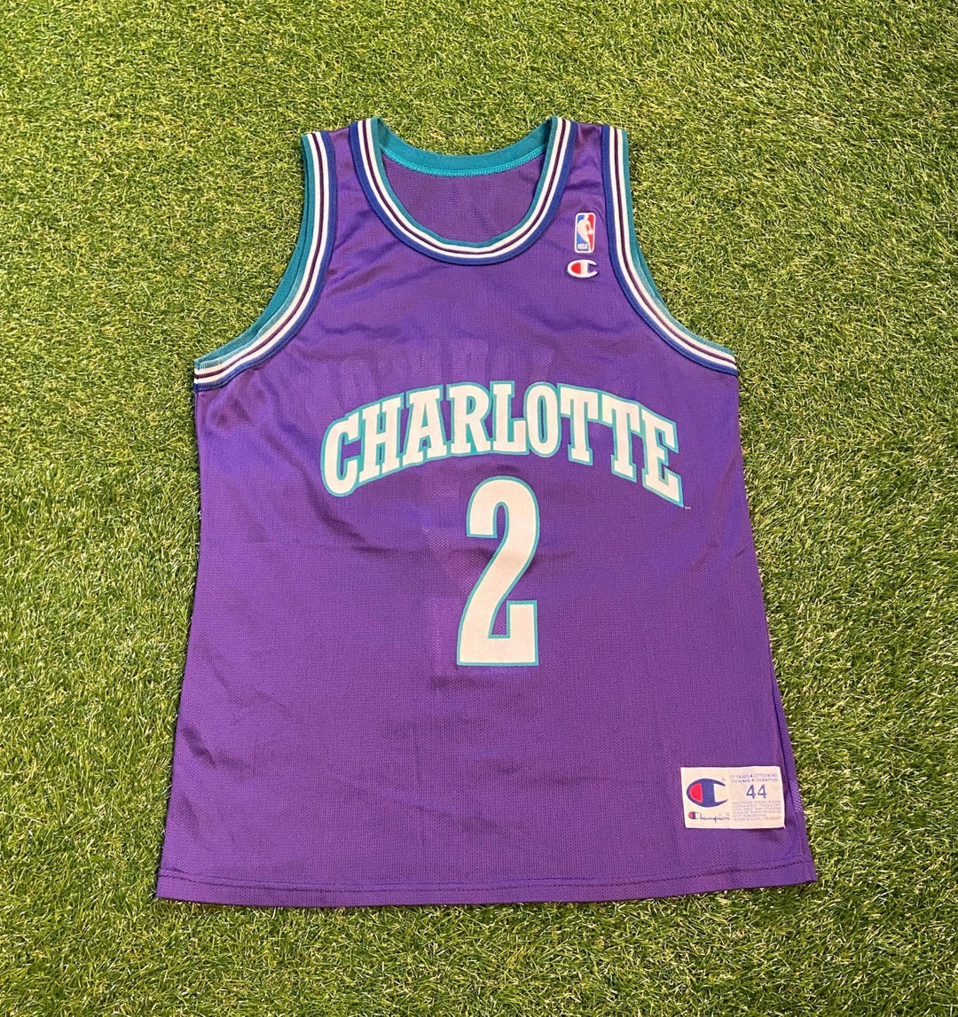 Hardwood Classics Larry Johnson Jersey Hornets Mitchell Ness NBA