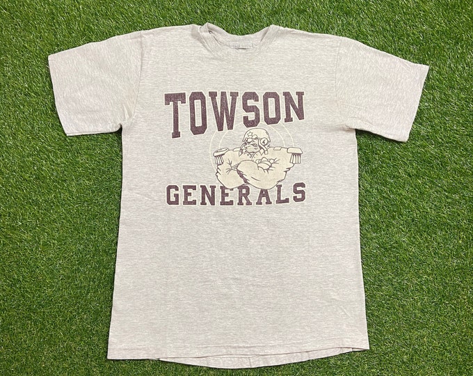 Vintage Townson Generals T Shirt Tee Size Medium M Maryland High School DMV 1990s 90s
