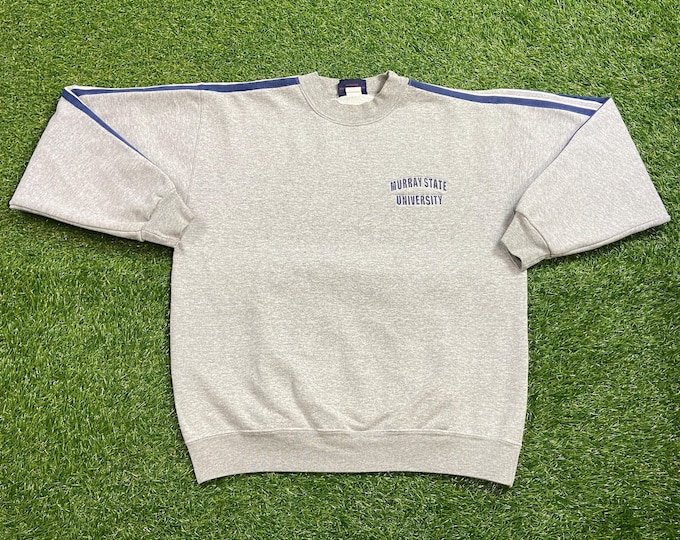 Vintage Murray State University Crewneck Sweatshirt Made USA Size Large L Kentucky College 1990s 90s Pull Over Oversized