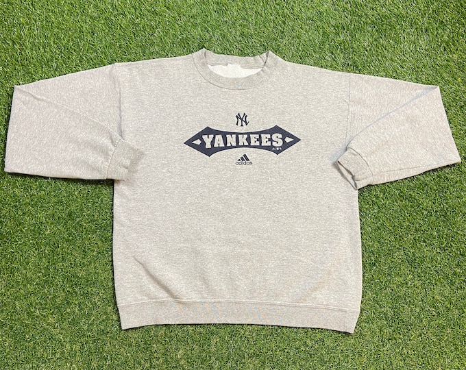 Vintage New York Yankees Crewneck Sweatshirt Xtra Large XL MLB Baseball NY Bronx Bombers Judge Jeter 1990s 90s Pull Over Oversized