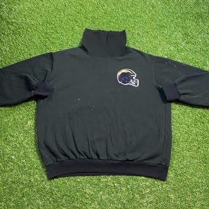 Vintage San Diego Chargers Turtleneck Sweatshirt Locker Line Size Xtra Large XL NFL Football California 1990s 90s Pull Over