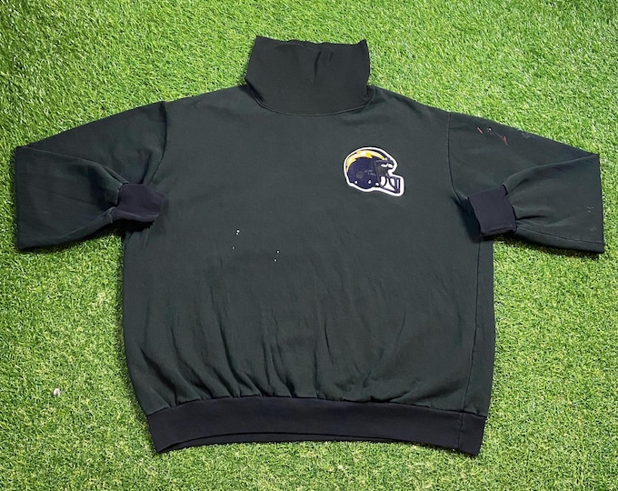 Vintage San Diego Chargers Turtleneck Sweatshirt Locker Line Size Xtra Large XL NFL Football California 1990s 90s Pull Over