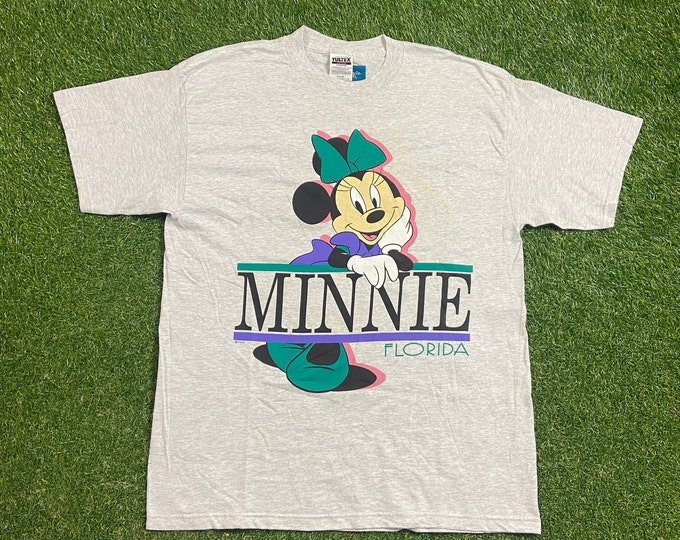 Vintage Minnie Mouse T Shirt Tee Size Xtra Large XL Mickey Mouse Walt Disney World Magic Kingdom WDW Disneyland 1990s 90s