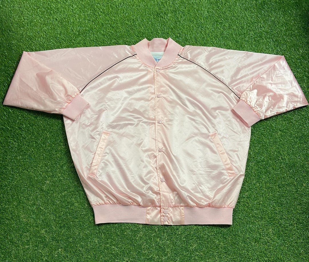 Vintage Pink And Black Polka Dot Women's Bomber Jacket