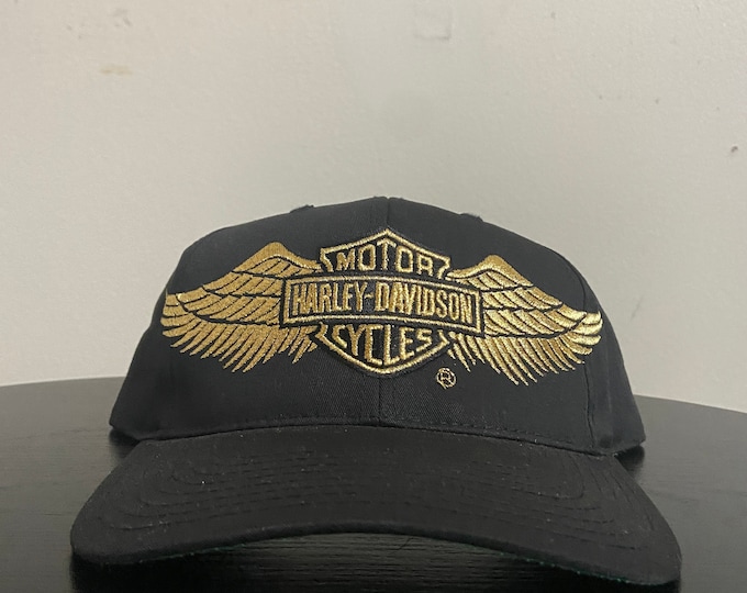 Vintage Harley Davidson HOG Snapback Hat Annco OSFA 3D Motorcycle Truckers Biker 1980s 80s