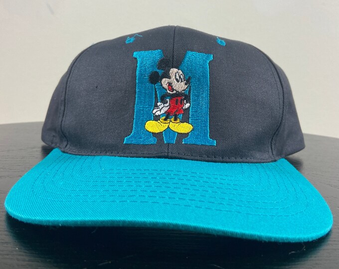 Vintage Mickey Mouse Snapback Hat Cap Mickey Unlimited OSFA Walt Disney World Disneyland