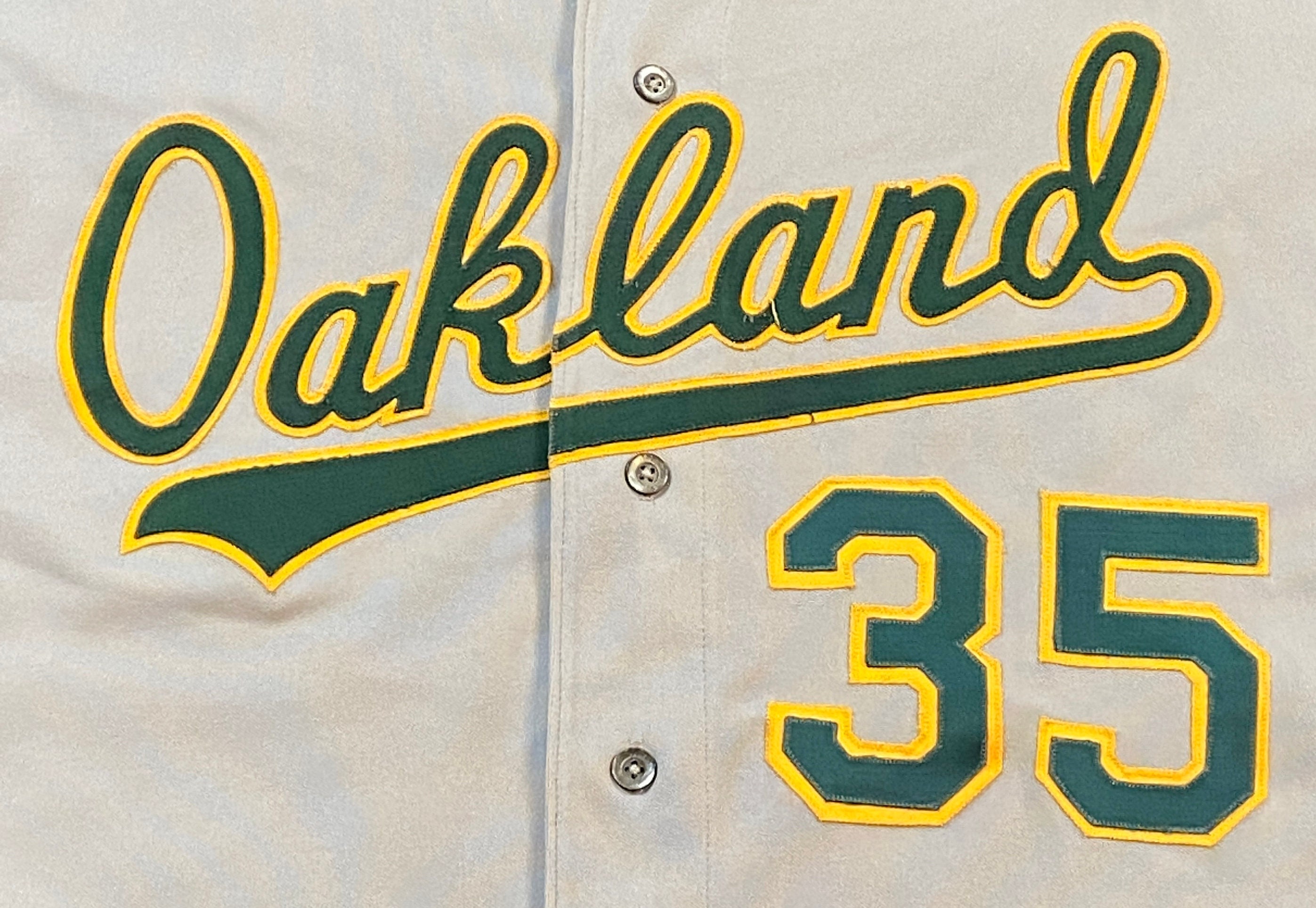 Vintage Oakland A's Athletics 35 Jersey MLB Baseball Made 