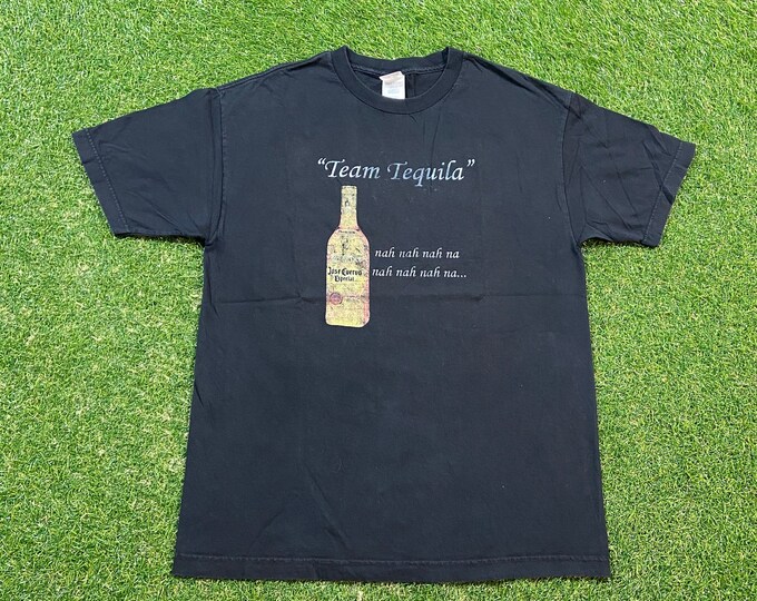 Vintage Jose Cuervo Team Tequila T Shirt Tee Size Large L Drink Alcohol Party Night Life Classic Liquor 1990s 90s