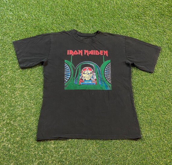 Vintage Iron Maiden T Shirt Rock Band Tee Size Medium M Heavy