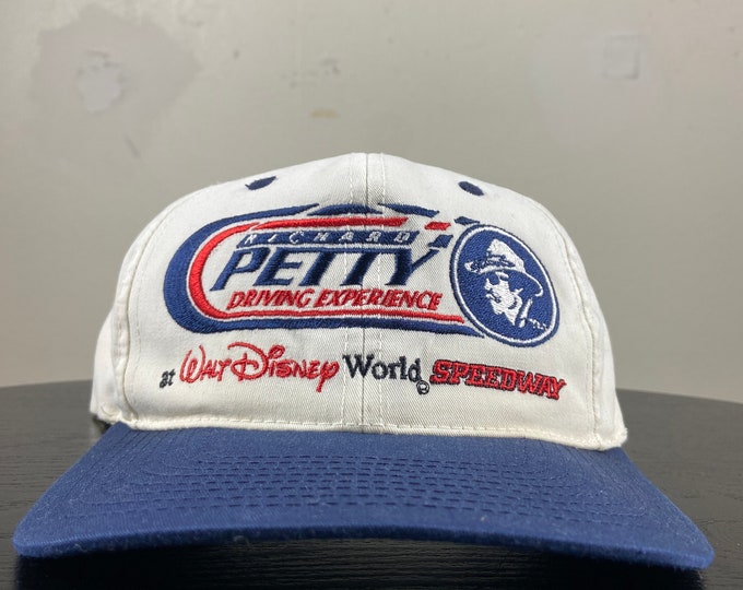 Vintage Richard Petty Driving Experience Snapback Hat H3 Sportgear OSFA Walt Disney World Speedway NASCAR Racing Daytona 500 1990s 90s