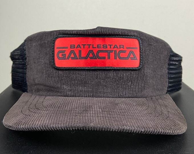 Vintage Battlestar Galactica Snapback Hat Made USA Star Trek Star Wars Science Fiction