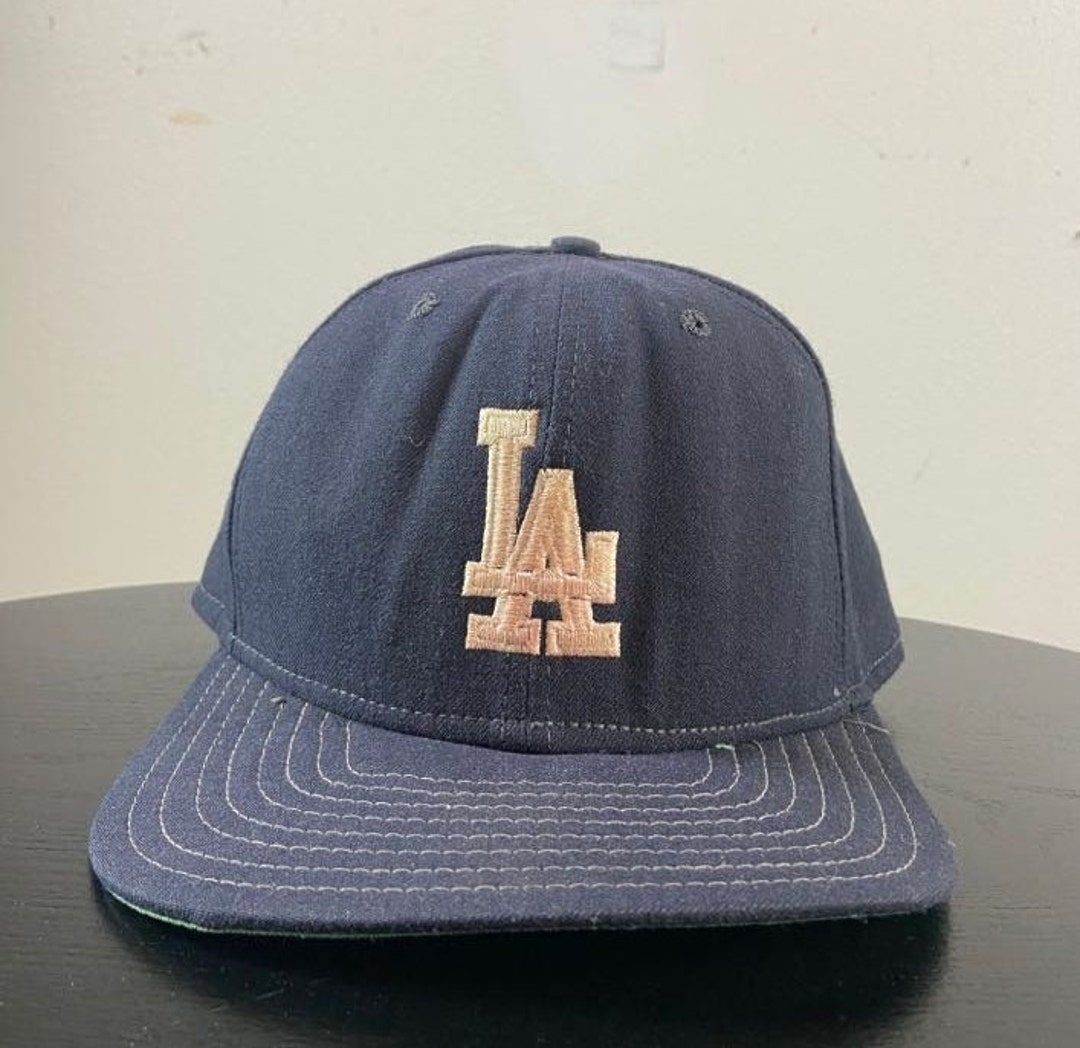 Vintage Los Angeles Dodgers Fitted Hat New Era Made USA Size 7 