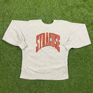 Vintage Syracuse University Crewneck Sweatshirt Majestic Made USA Size Large L New York Orangemen NCAA College Basketball Ny 1990s 90s