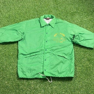 Vintage Packers Windbreaker Jacket Made USA Size Medium M NFL Football 1990s Quality Favre Rodgers Wisconsin Light Rain Coat 90s
