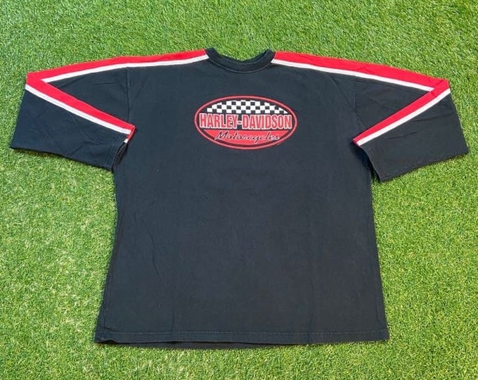Vintage Harley Davidson Van Nuys California Long Sleeve Shirt Made USA Size Xtra Large XL Motorcycle Bike Week HOG Los Angeles 1990s 90s