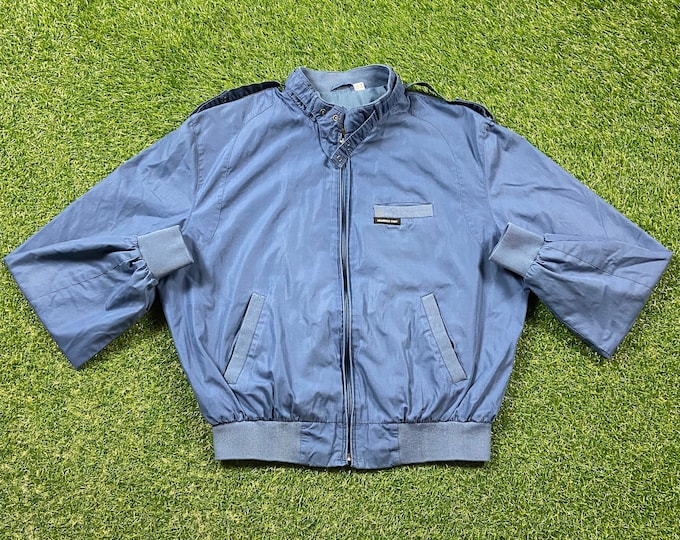 Vintage Members Only Zip Up Jacket Size Large L Tech Fashion Clothing 1980s 80s Pockets Rare Jacket
