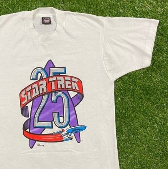 Vintage Star Trek 25th Anniversary T Shirt Tee Screen Stars Best
