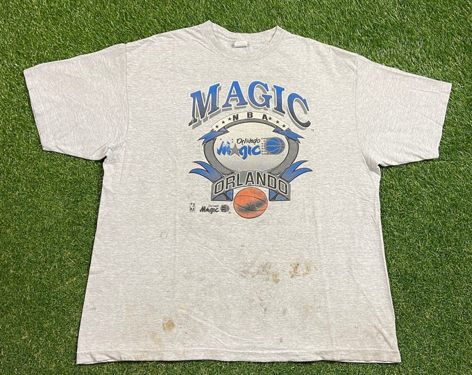 Vintage Orlando Magic T Shirt Tee Made USA 3X NBA Basketball Magic Basketball McGrady Shaq Penny 1990s 90s