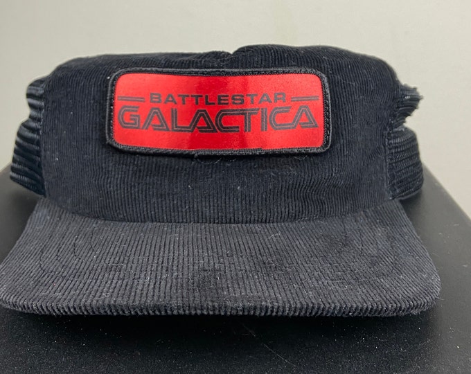 Vintage Battlestar Galactica Snapback Hat Made USA Star Trek Star Wars Science Fiction