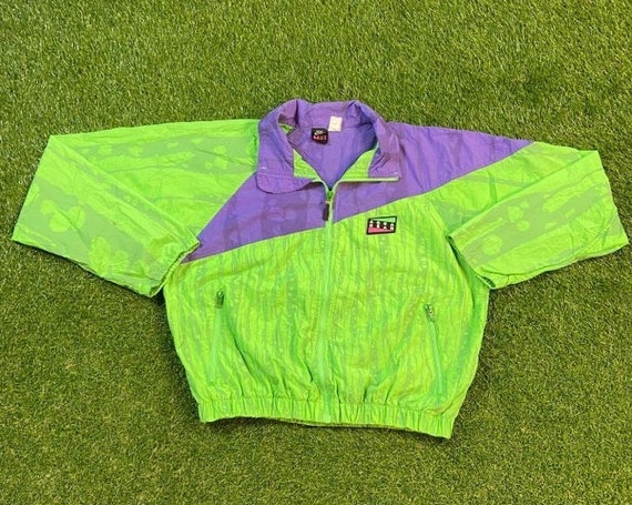 Vintage Graphic Windbreaker Zip up 