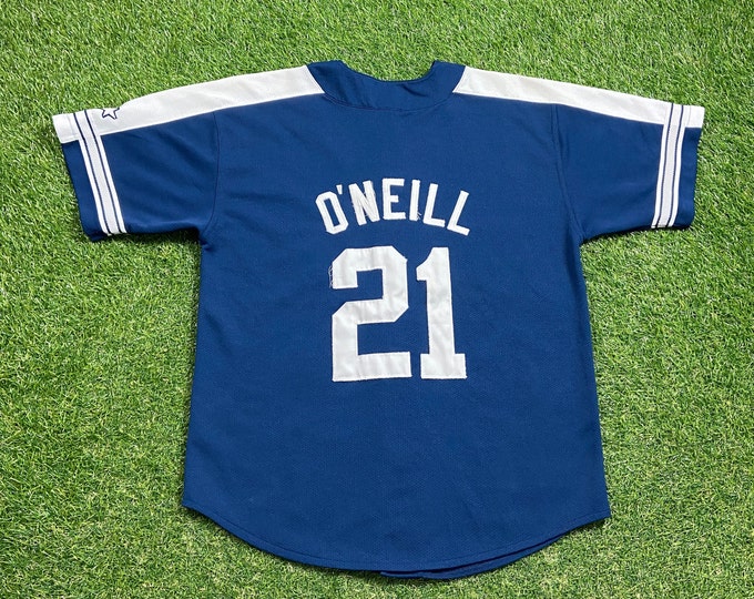 Vintage New York Yankees Paul O'Neill #21 Jersey Starter Size Large L MLB Baseball Bronx NYC Classic 1990s 90s