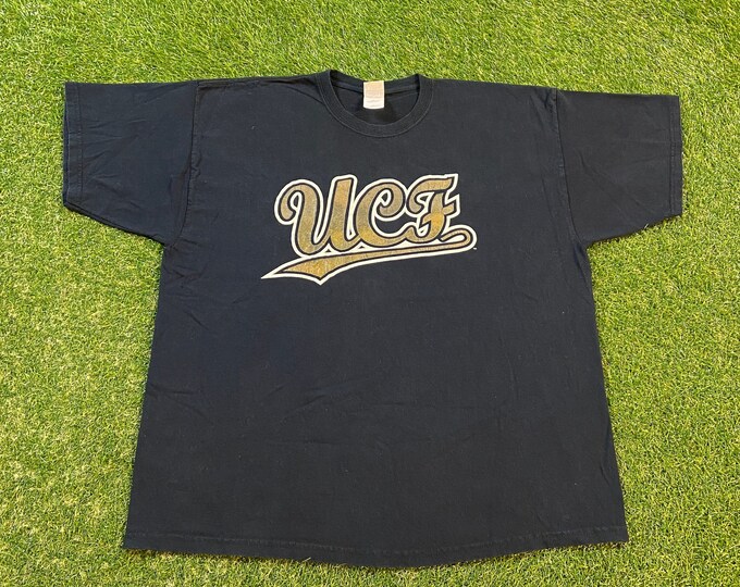 Vintage University of Central Florida UCF T Shirt Tee Gildan Size XXL 2XL NCAA College Football Orlando Fl 1990s 90s
