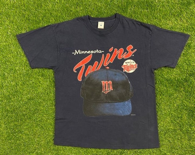 Vintage Minnesota Twins 1996 T Shirt Tee Delta Made USA Size Xtra Large XL MLB 1990s Classic Baseball 90s