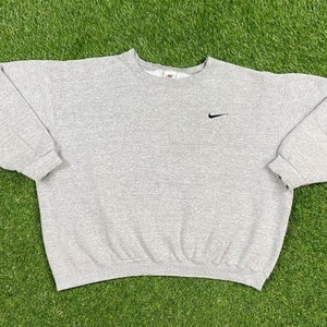 Vintage Nike Crewneck Sweatshirt Made USA Size Xtra Large XL Nike Swoosh Check Mark Just Do It Classic Air Jordan 1990s Original Pull Over
