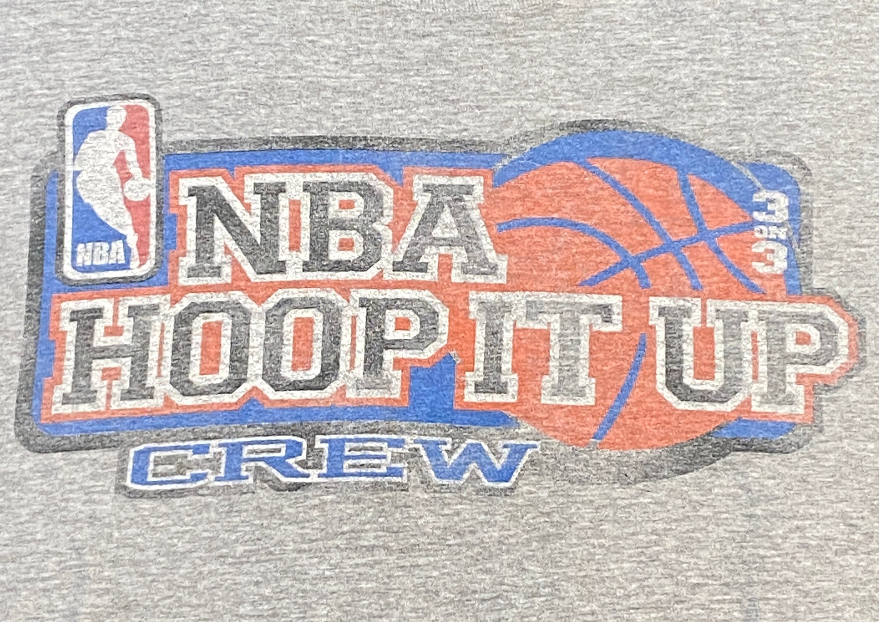 LegacyVintage99 Vintage NBA Hoop It Up Crew T Shirt Tee Volunteer Knit Apparel Made USA Size Large National Basketball Association 3 on 3 1990s 90s