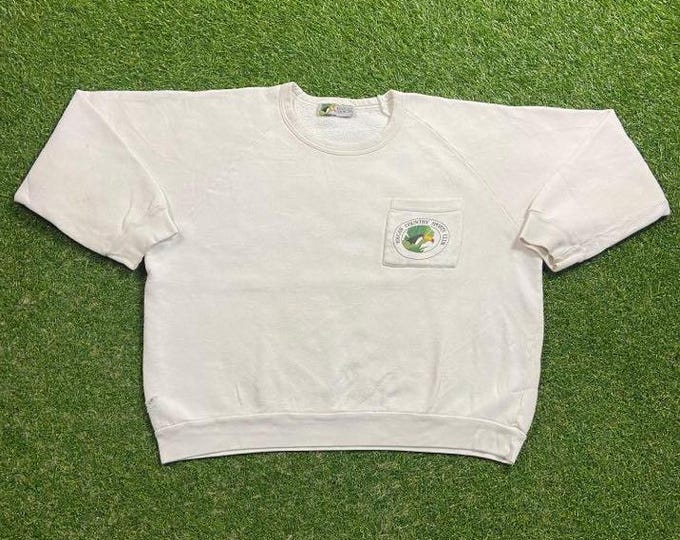 Vintage Toucan Country Sports Club Crewneck Sweatshirt Size Xtra Large XL Quality 1990s Oversized Comfy Great Fit Original 90s Pull Over