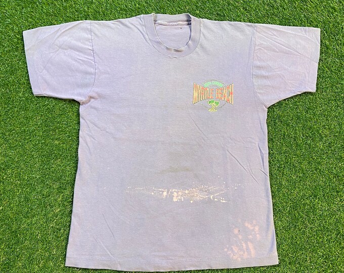 Vintage Myrtle Beach T Shirt Tee Size Medium M South Carolina SC 1990s 90s
