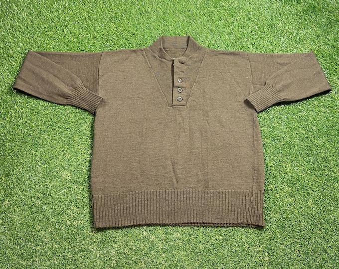 Vintage Military Brown Sweatshirt Size Xtra Large XL Army Marines Navy Air Force United States Veteran 1990s 90s