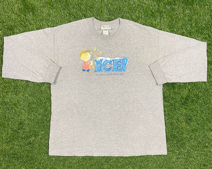 Vintage A Charlie Brown Christmas Long Sleeve T Shirt Tee Size Xtra Large XL Peanuts Snoopy XMAS Santa Claus Classic Cartoon Show 1990s 90s