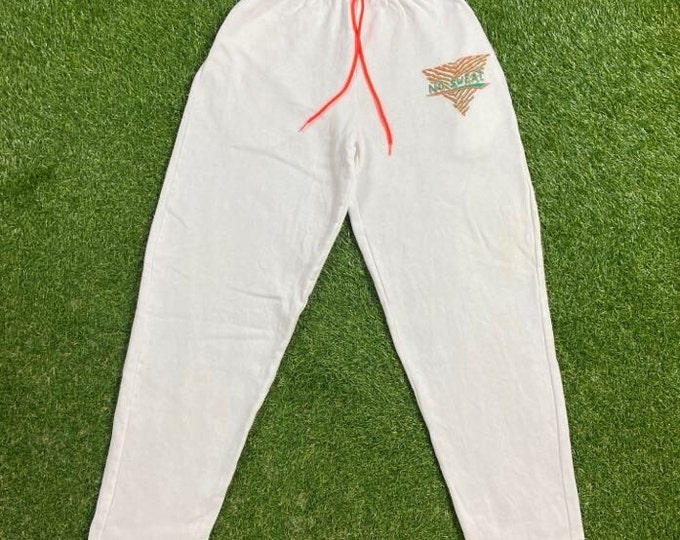Vintage No Sweat Sweatpants Taino Size Small Work Out Warm Comfy 90s 1990s  Exercise Yoga Miami Hurricanes